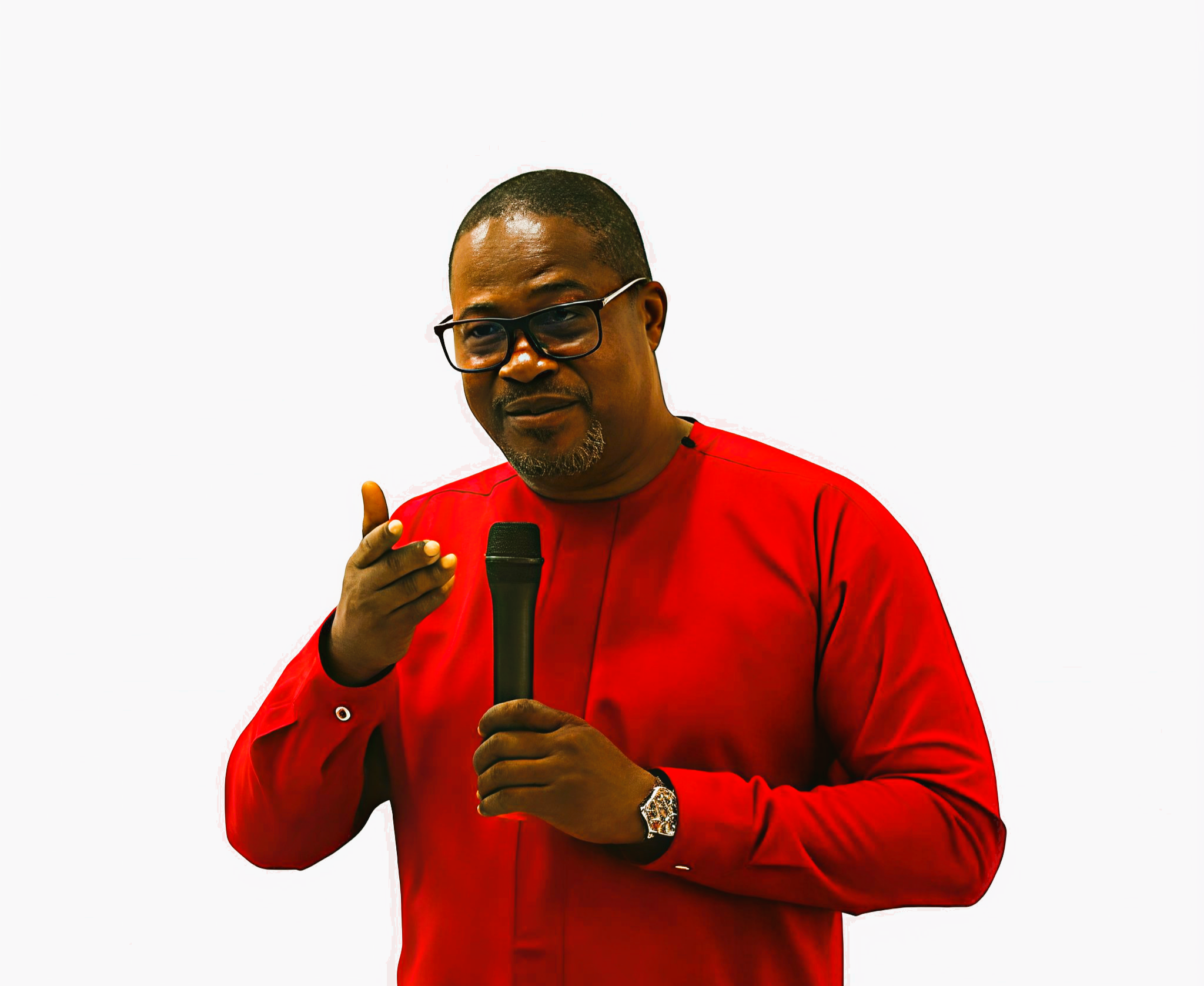 Isaac Kofi Maafo delivering a keynote presentation